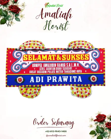 Papan Bunga Ucapan Selamat Niname